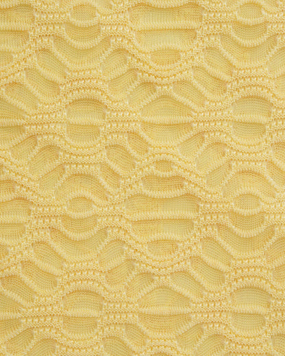 Textured Yellow Bikini Set