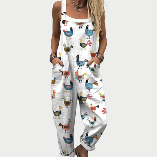 Printed and Comfortable Strap Pants