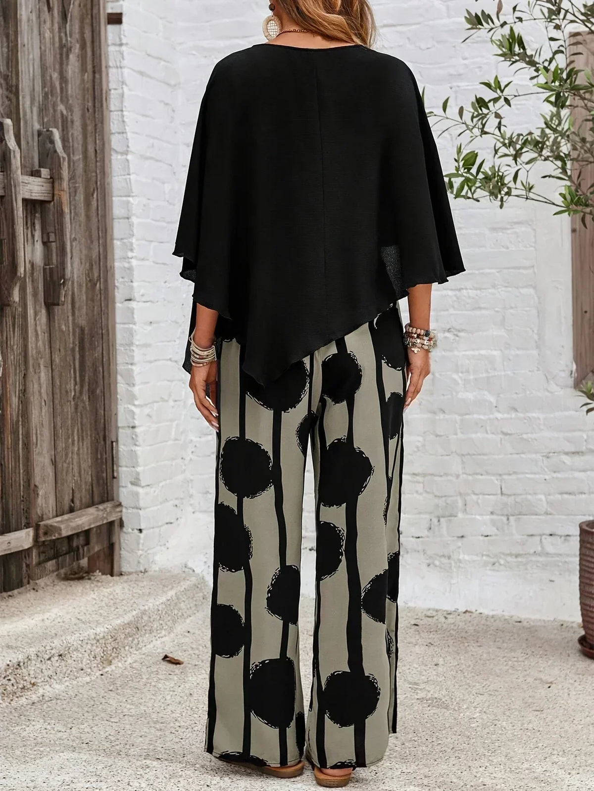 Demi -  Comfortable Elastic Waist Two-Piece Set