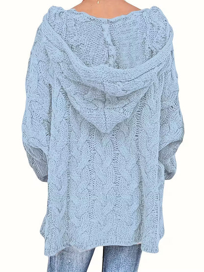 ISLA – CHUNKY KNIT HOODED SWEATER