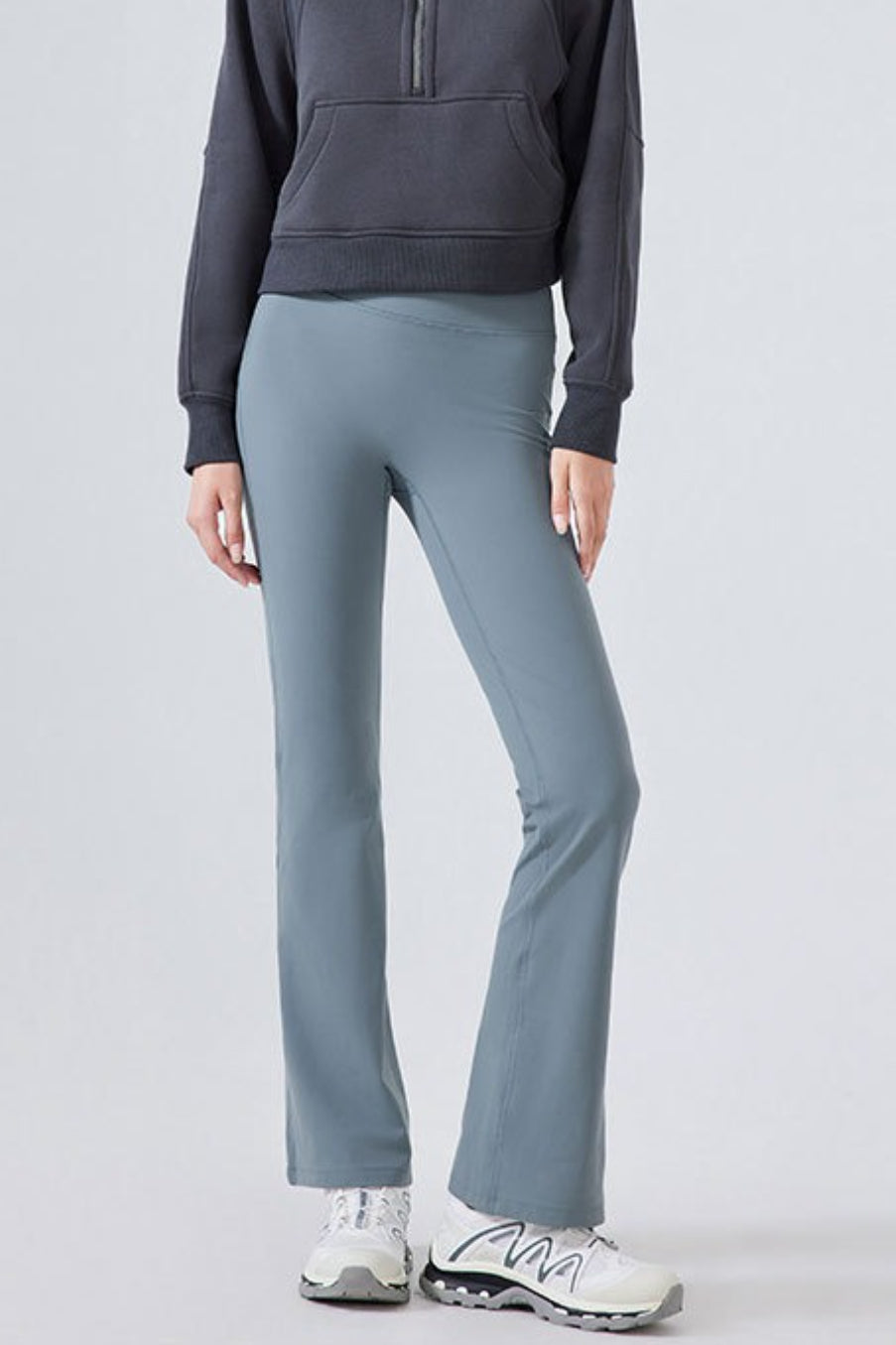 High-Waisted Fleece Lined Flared Yoga Leggings