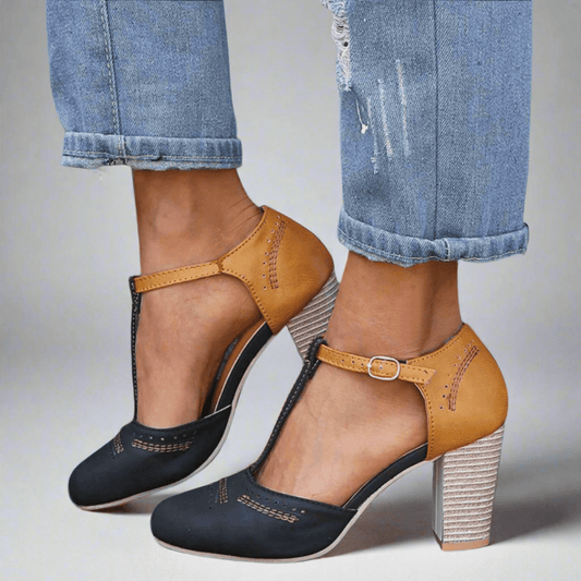 Sidonie | Vintage Contrast Heels