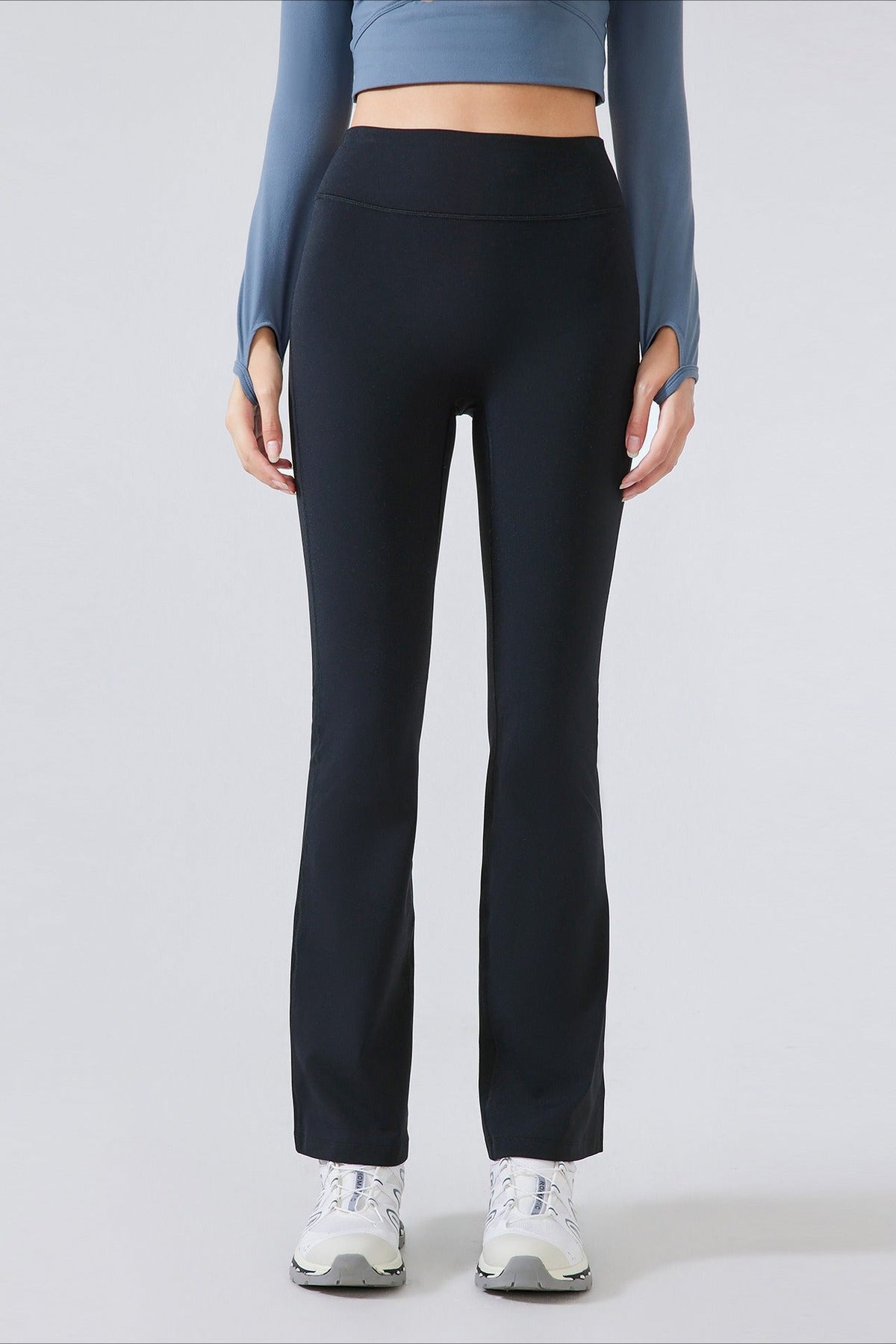 High-Waisted Fleece Lined Flared Yoga Leggings