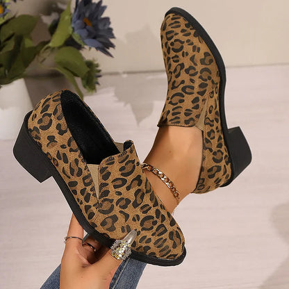 Savina | Leopard Comfort Loafers