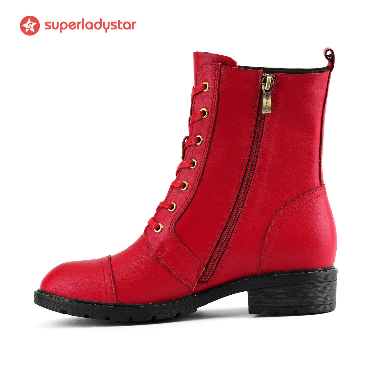 Timeless Grace Floral Lace-Up Flat Ankle Boots