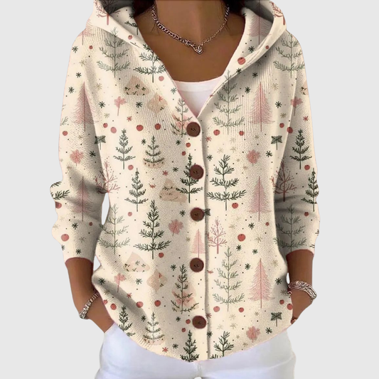 Genevieve | Hooded Knit Cardigan