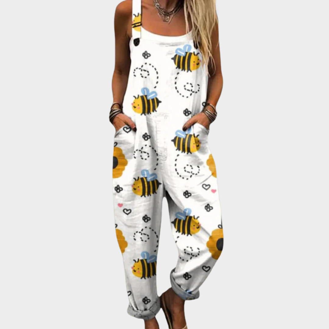 Printed Strap Pants