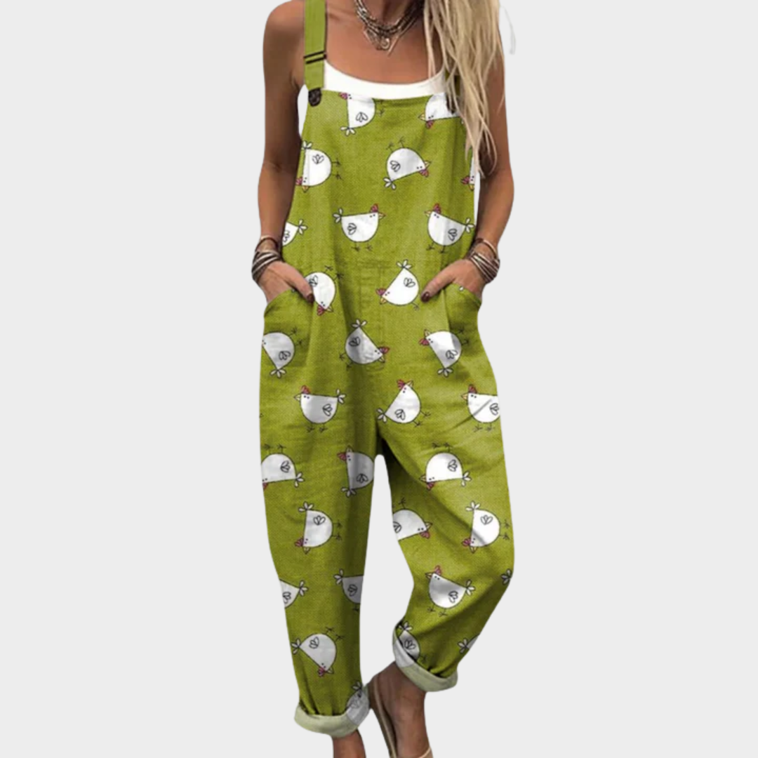 Printed and Comfortable Overalls