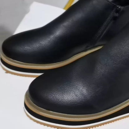 Botines Mujer Cuña  Botas Tobilleras Plataforma Cómodas Otoño Invierno