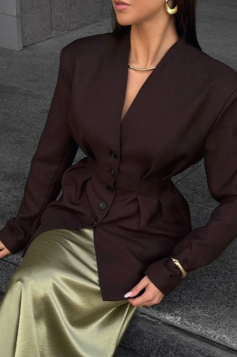 Elegant Long Sleeve Blazer