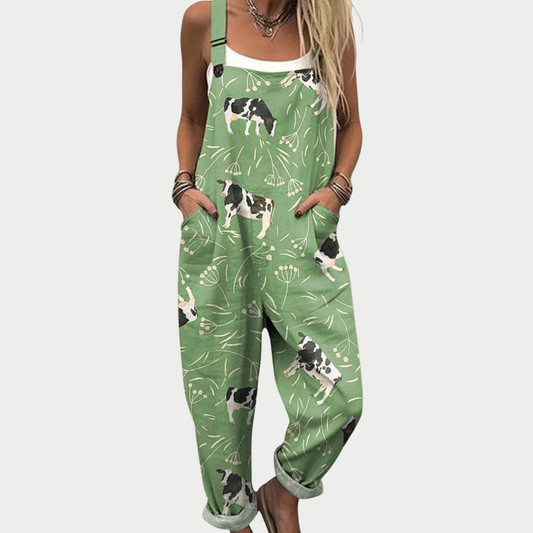 Printed and Comfortable Strap Pants