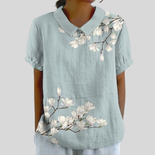 Aurore | Floral Placed Blouse