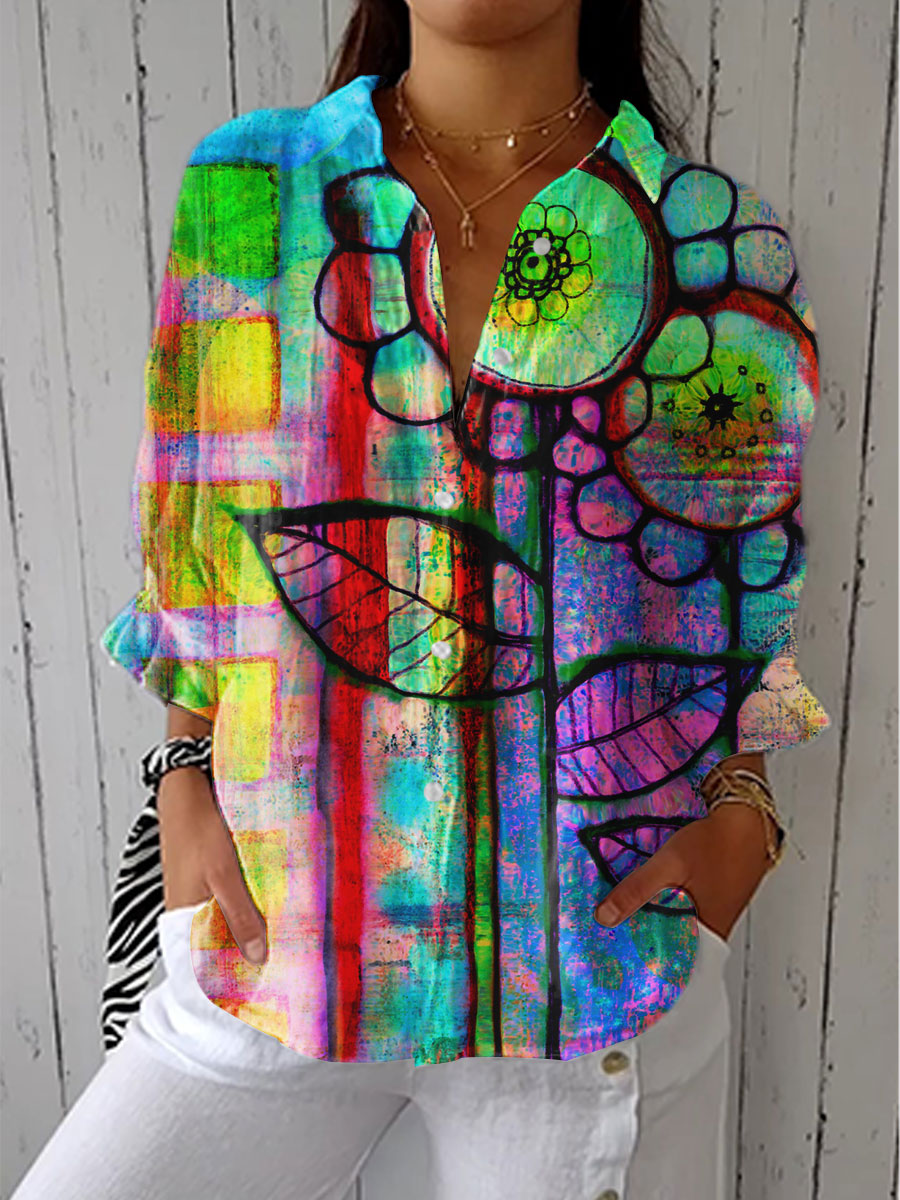 Noélie | Creative Abstract Blouse