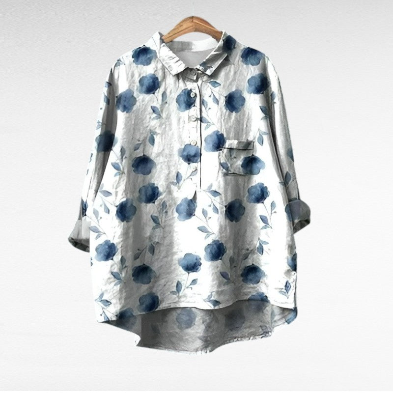 Solène | Elegant Floral Blouse