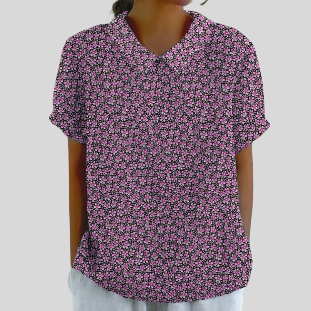 Léonie | Micro-Floral Blouse
