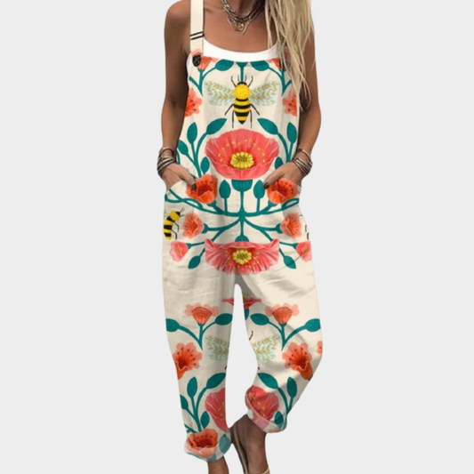 Printed Strap Pants
