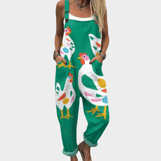Printed and Comfortable Overalls