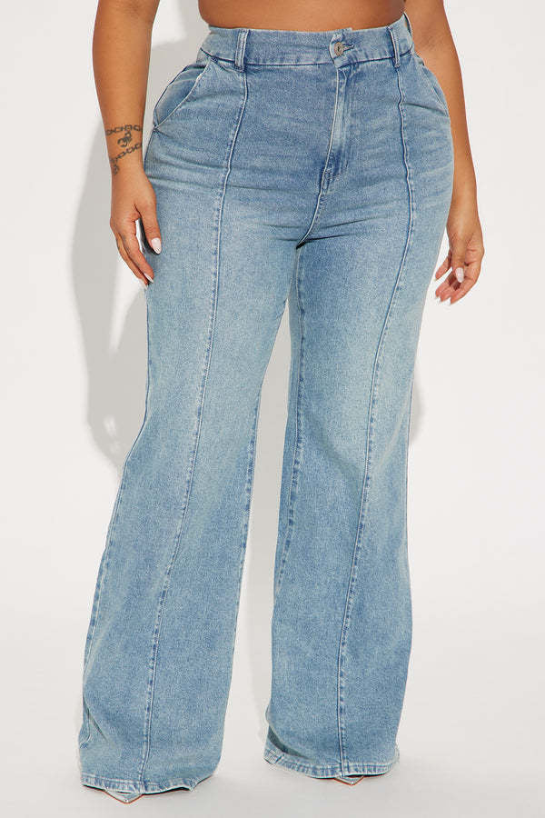 High Waist Straight Leg Jeans
