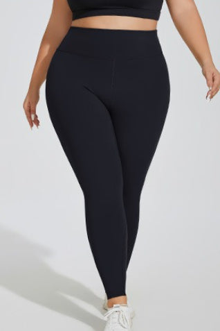 Plus Size Fleece High-Waisted Booty Leggings