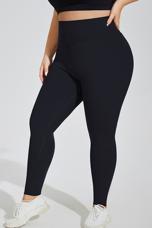 Plus Size Fleece High-Waisted Booty Leggings