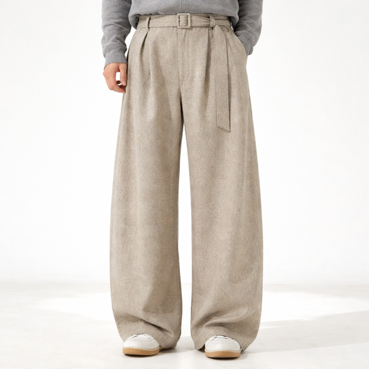 Jacob Wide-Leg Wool Trousers