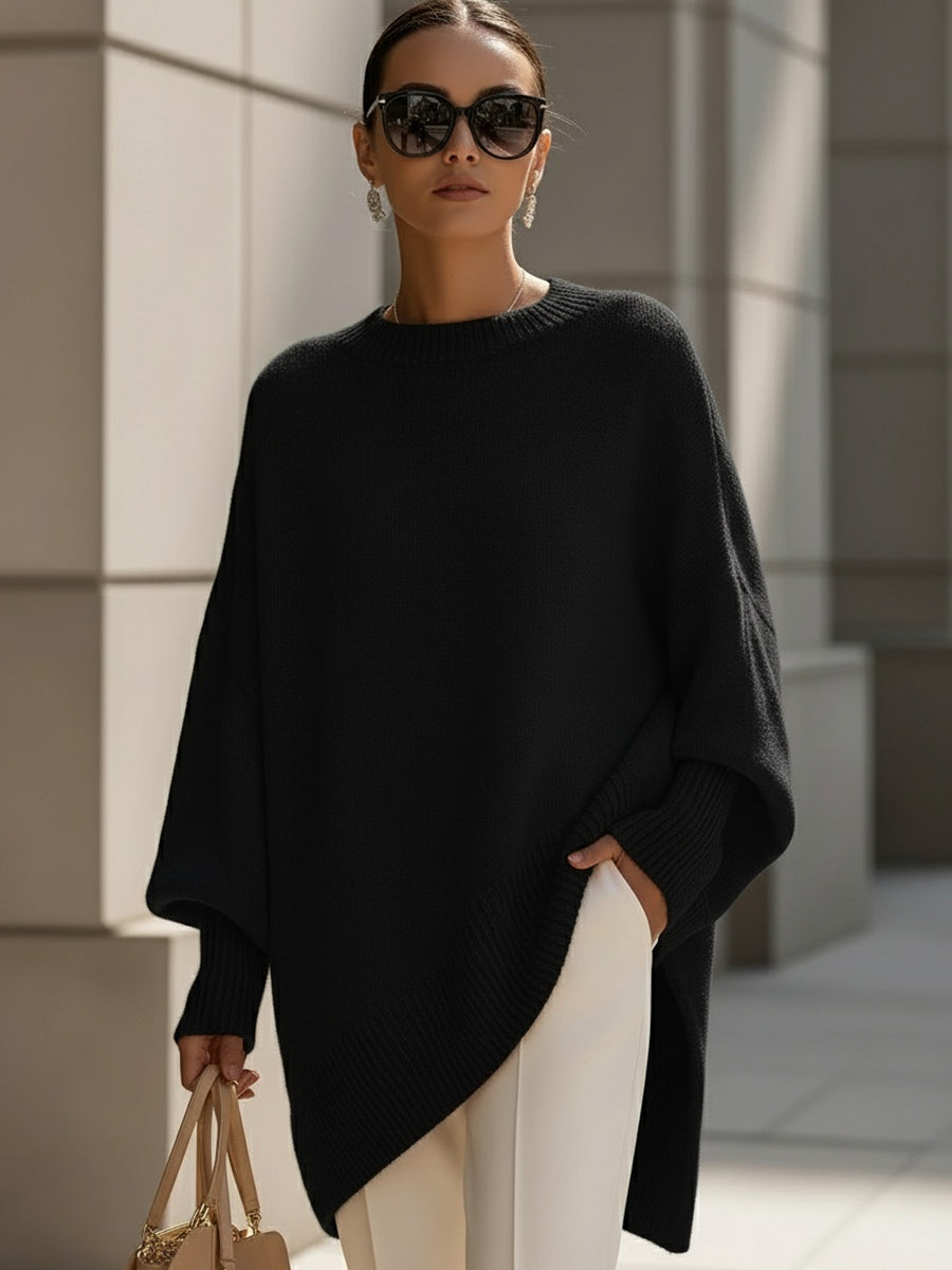 AVA – ASYMMETRIC OVERSIZED SWEATER