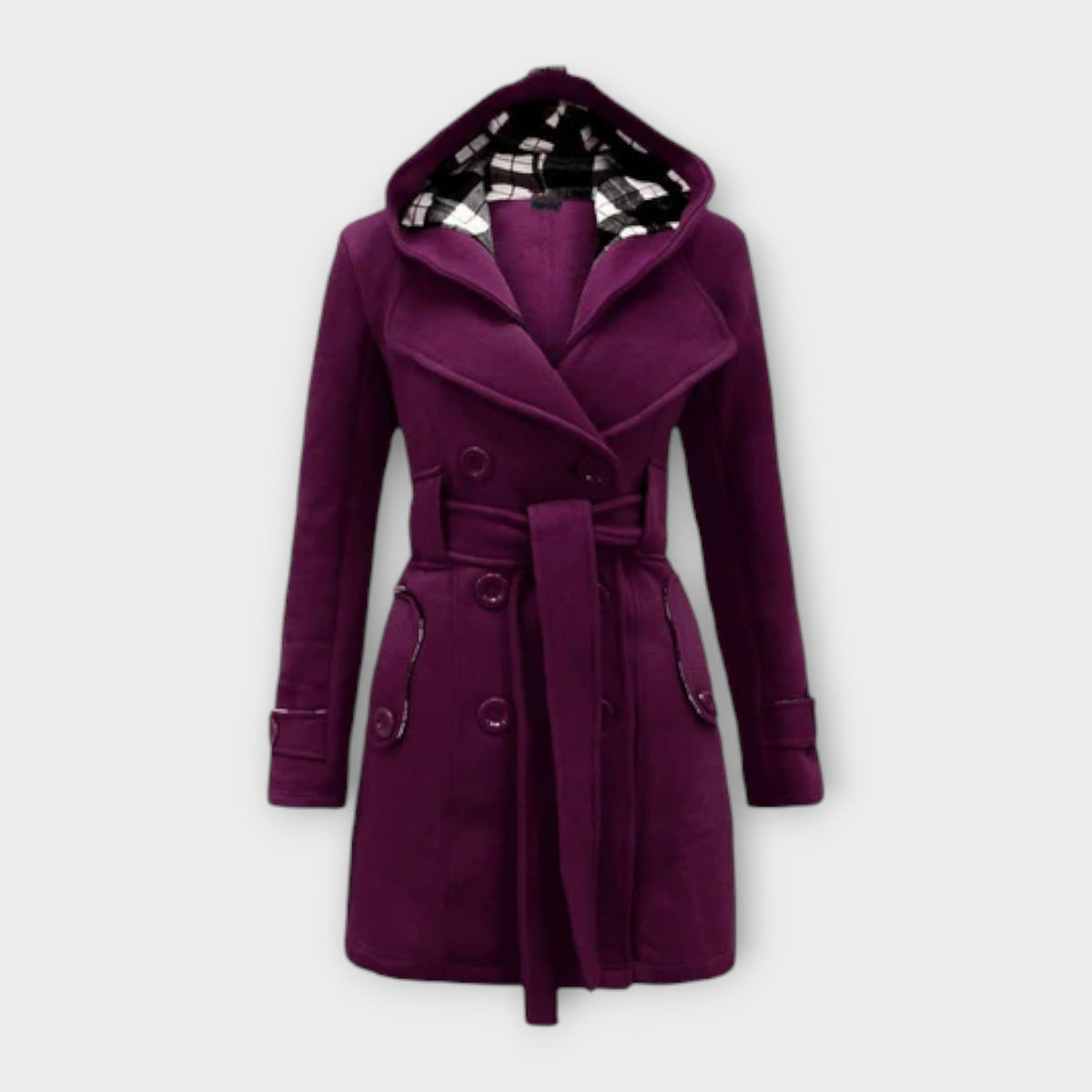 AVA – ELEGANT HOODED TRENCH COAT
