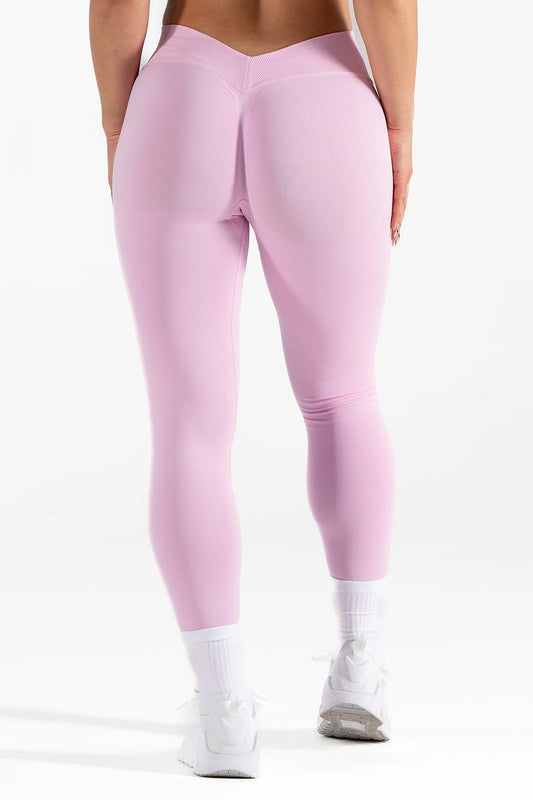 Seamless High-Waist V-Cut Tummy Control Yoga Leggings