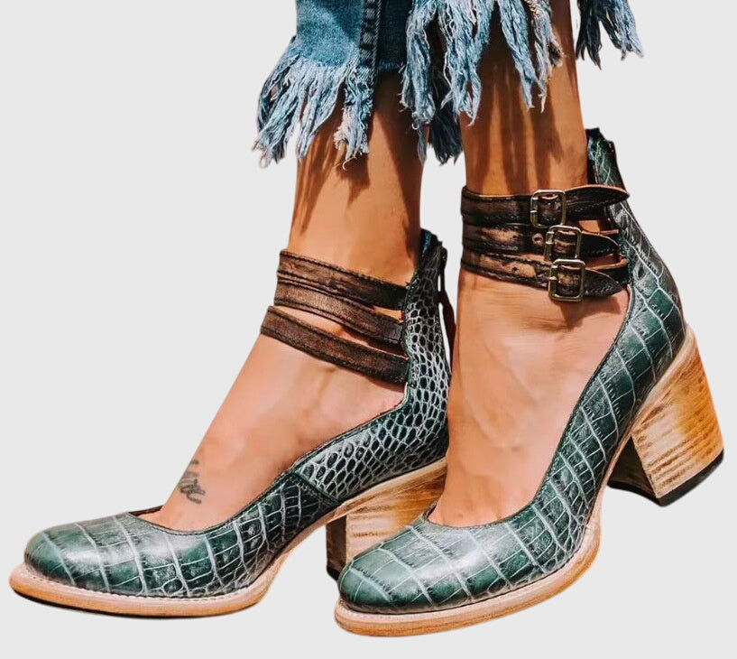 Séverine | Multi-Buckle Heels