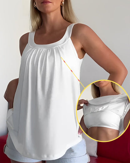 Shaping Blouse with Integrated Push-Up