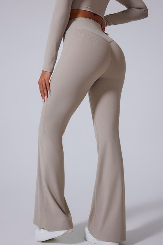 V-Waist Brushed Booty Lifting Workout Leggings