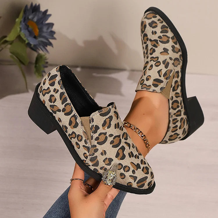 Savina | Leopard Comfort Loafers