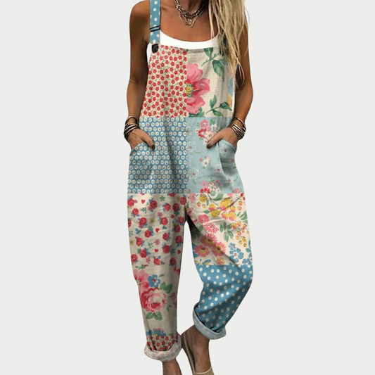 Printed and Comfortable Suspenders Pants