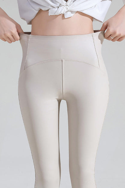 Fleece Lined Faux Leather Leggings