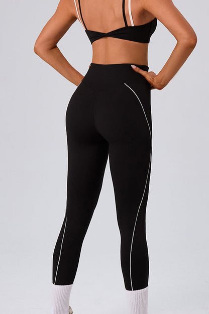 High Waist Twist Front Workout Leggings
