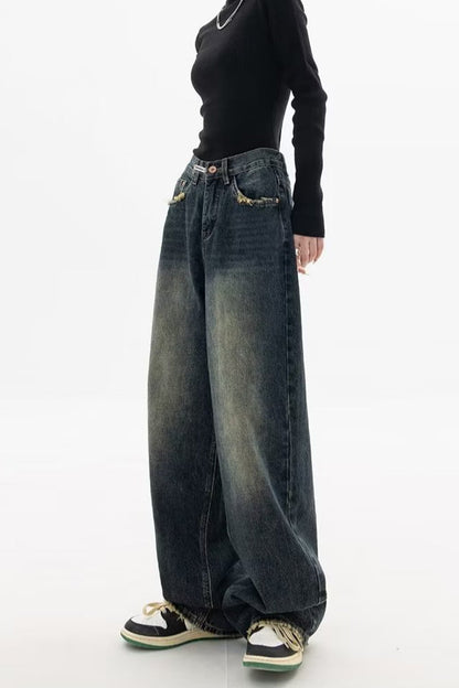 High Rise Loose Fit Vintage Jeans
