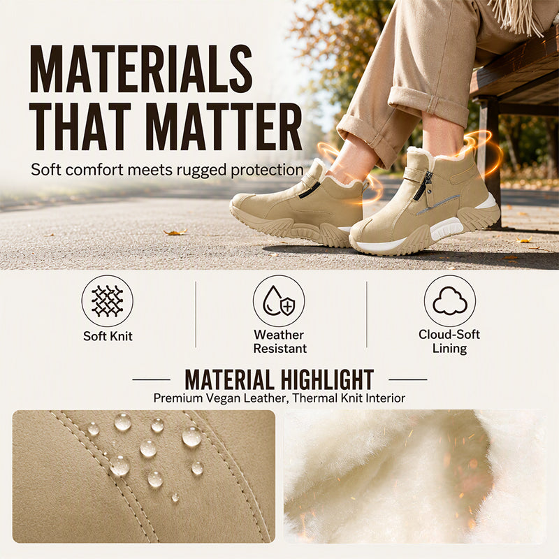 Leif | Men's Fleece-Lined Leather Winter Boots