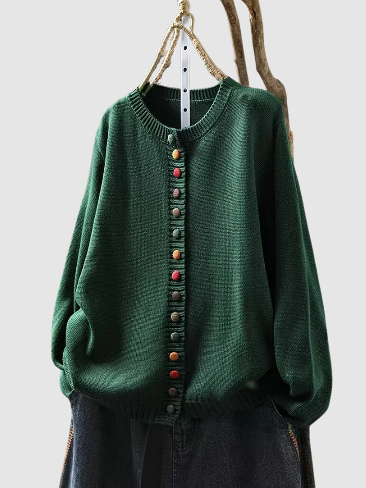 MILA – PLAYFUL BUTTON CARDIGAN