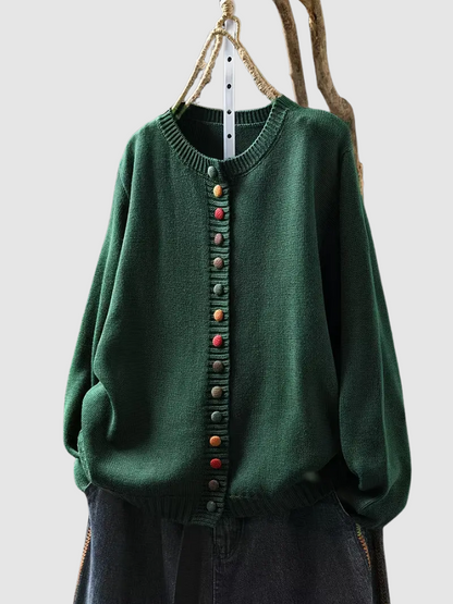 MILA – PLAYFUL BUTTON CARDIGAN