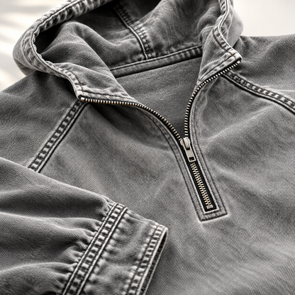 Jacob Washed Zip Hoodie