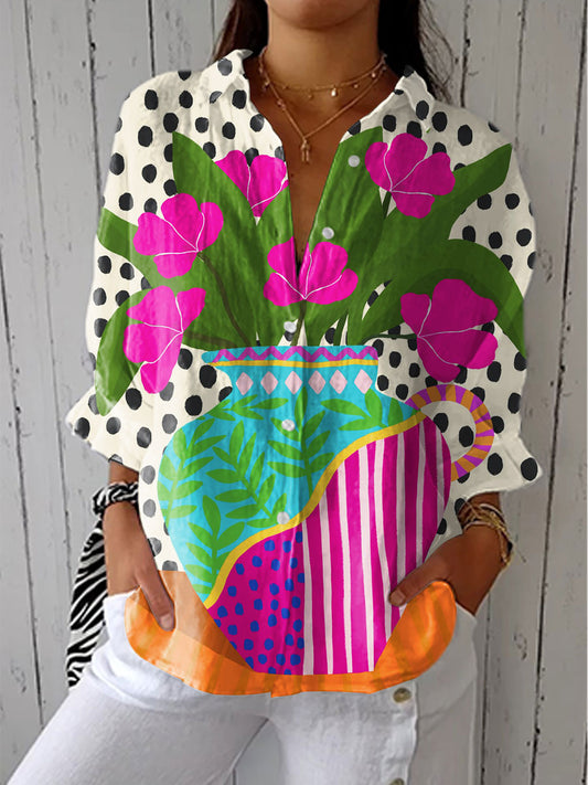 Ophélie | Floral Artistic Blouse