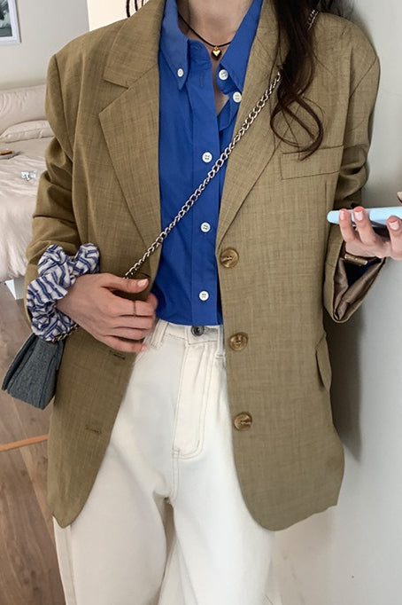Loose Fit Casual Blazer