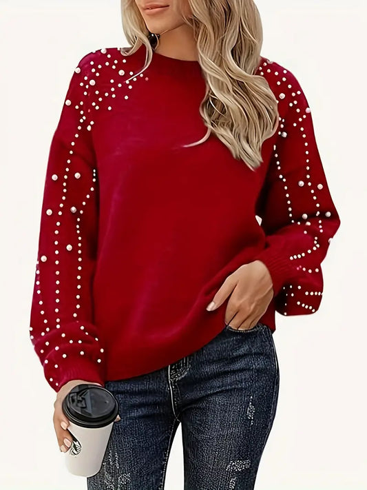 EMMA – PEARL CHARM KNIT SWEATER