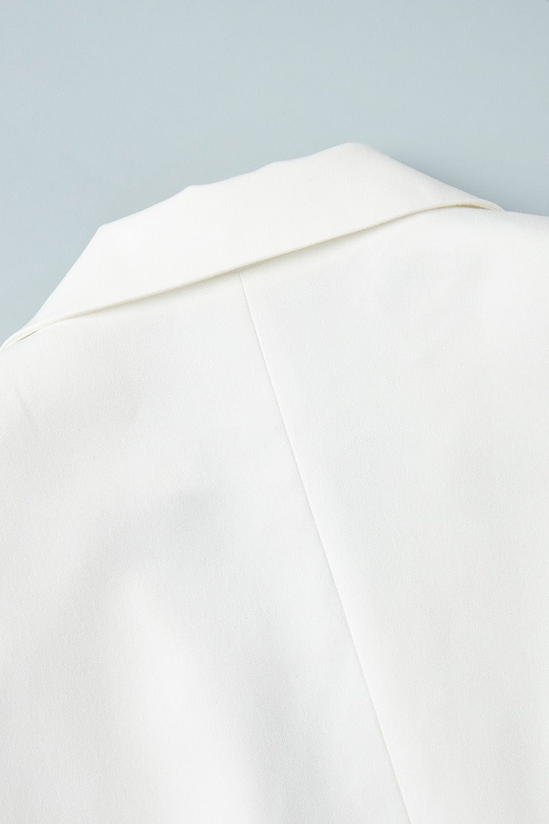 Tie-Waist Cropped Blazer