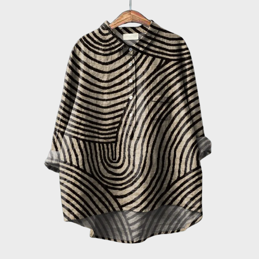 Jacinthe | Modern Graphic Blouse