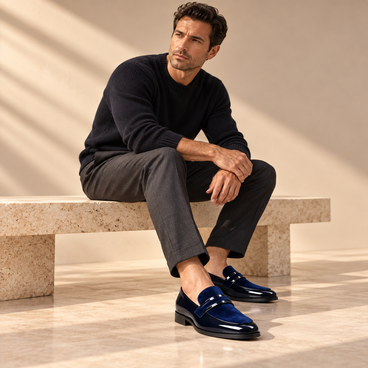 Caruso Velvet Lounge Loafers