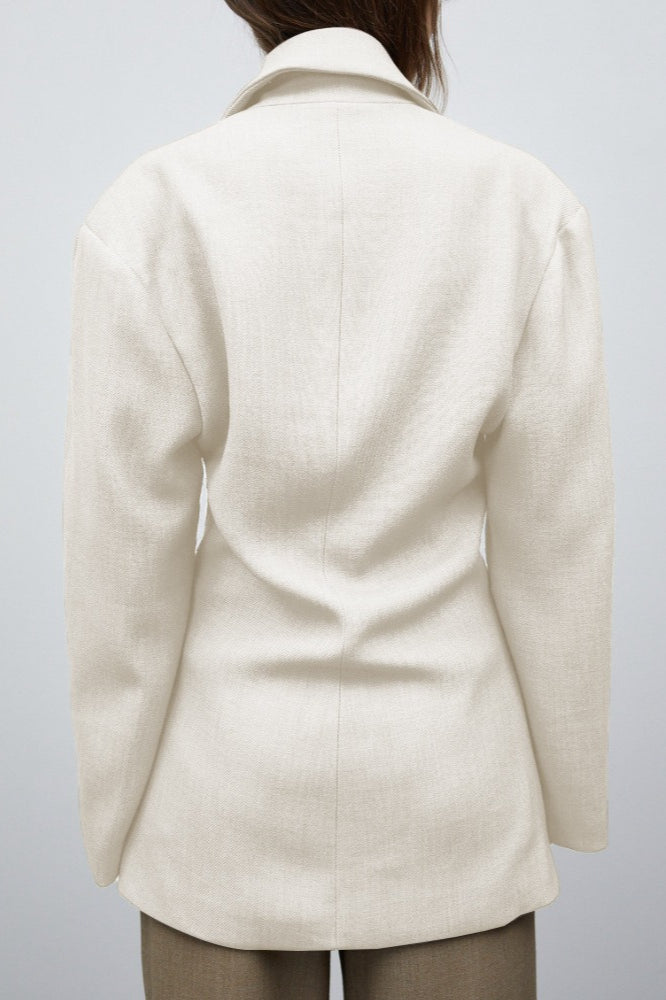 Vintage Double Lapel Loose Fit Blazer