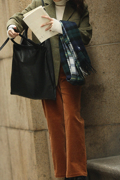 Wool Blend Single Breasted Blazer