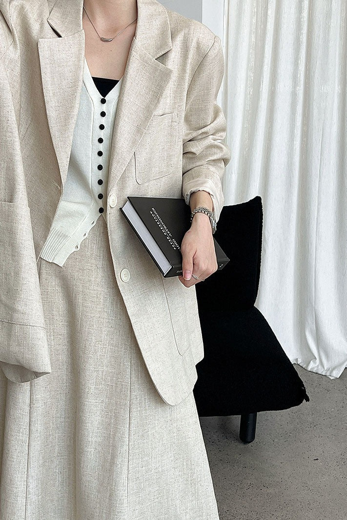 Linen Relaxed Fit Blazer