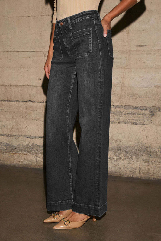 High Waist Wide Leg Vintage Jeans